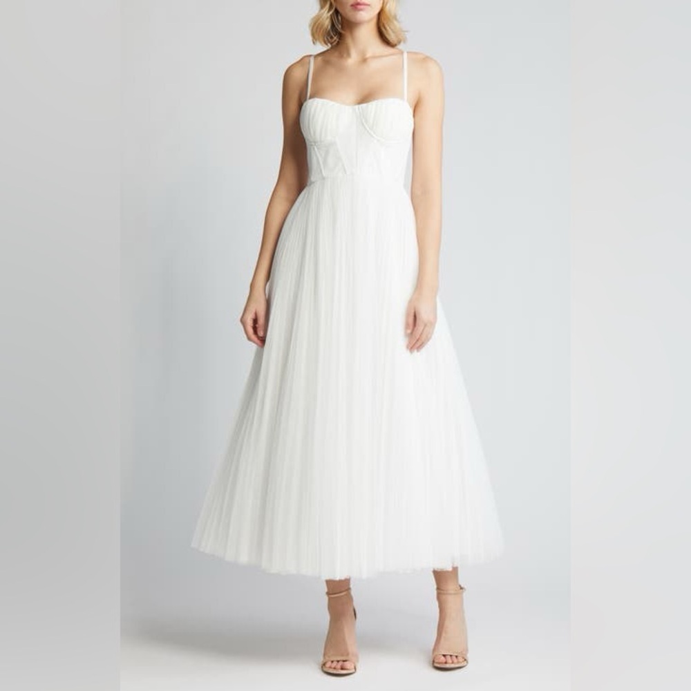 Hutch White Spaghetti Strap Dress